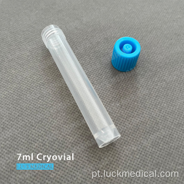 7 ml de tubo plástico criogênico FDA